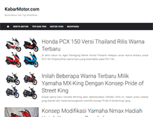 Tablet Screenshot of kabarmotor.com